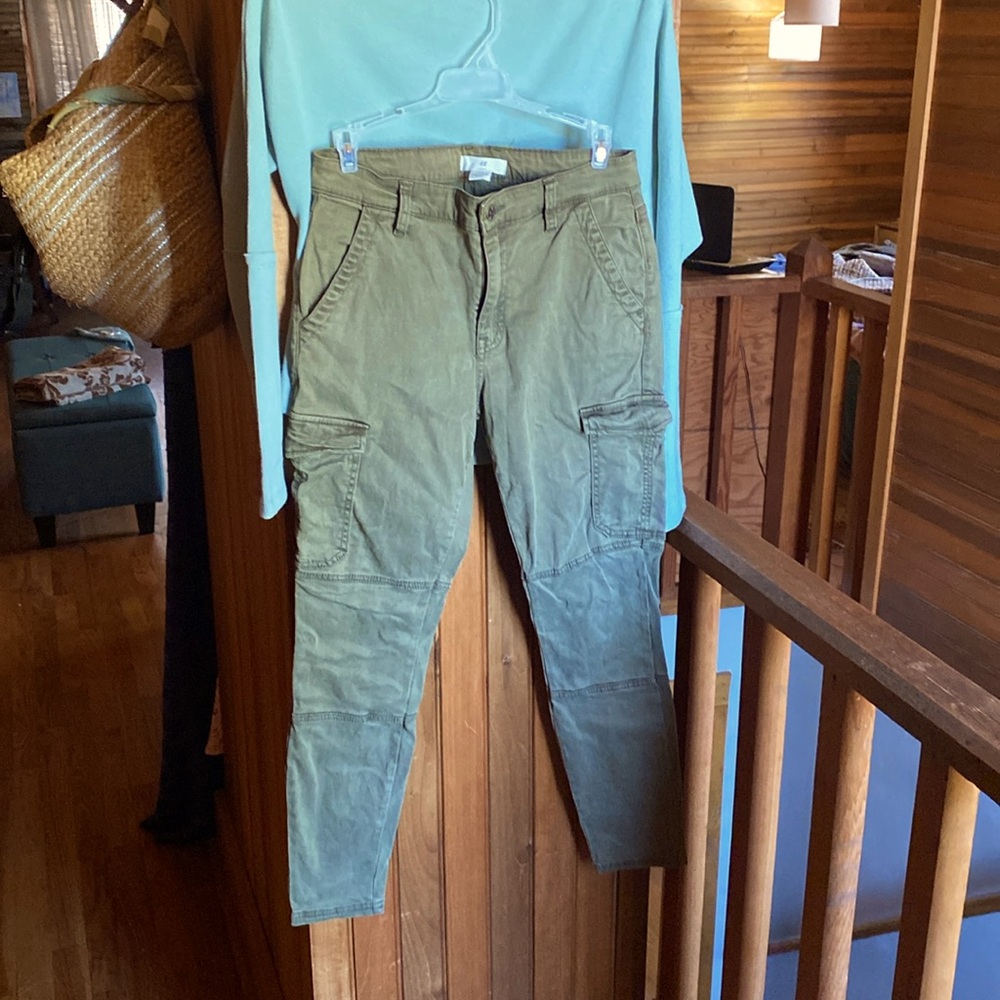 H&M Stretch Skinny Cargo Pants